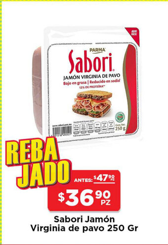 HEB Sabori Jamon Virginia de Pavo 250 gr oferta