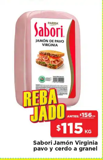 HEB Sabori Jamon Virginia Pavo y cerdo a granel oferta