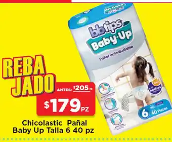 Chicolastic Pañal Baby Up Talla 6 40 pz