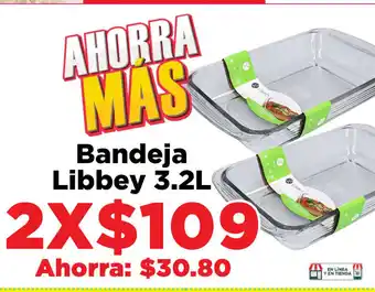 HEB Bandeja Libbey 3.2L oferta