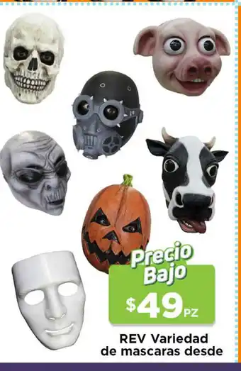 REV Variedad de mascaras desde