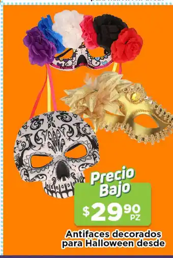 HEB Antifaces decorados para Halloween desde oferta