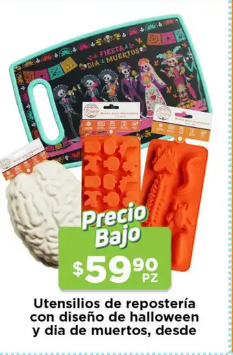 HEB Utensilios de reposteria con diseño de halloween y dia de muertos, desde oferta