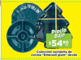 HEB Coleccion navideña de cocina "Emerald glam" desde oferta