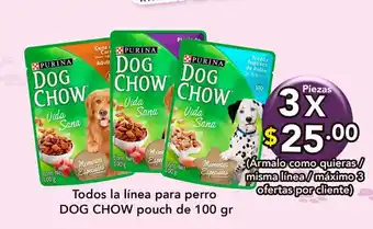 Todos la linea para perro Dog Chow Pouch de 100gr