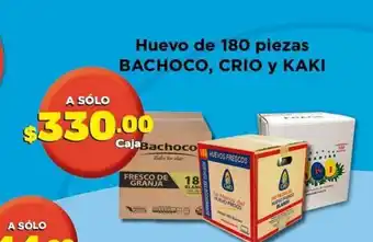 Super Aki Huevo de 180 piezas Bachoco, Crio y Kaki oferta