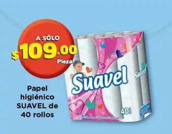 Papel Higienico SUAVEL de 40 rollos