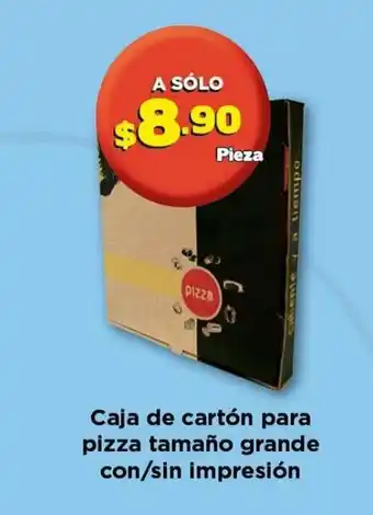 Caja de carton para pizza tamaño grande con/sin impresion