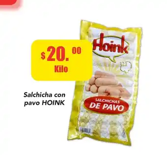 Super Aki Salchicha con pavo HOINK Kilo oferta