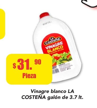 Vinagre blanco LA Costeña galon de 3.7 lt