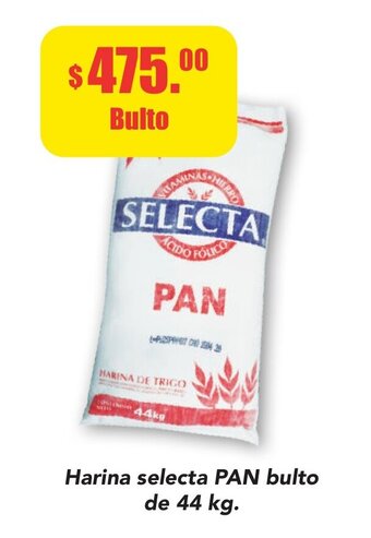 Super Aki Harina selecta PAN bulto de 44 kg oferta