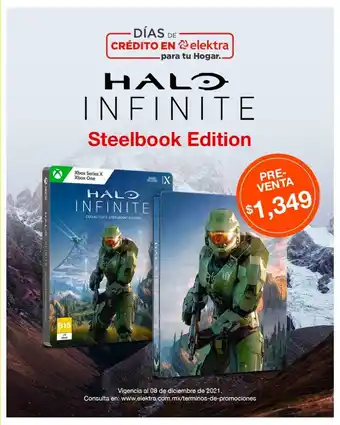 Elektra Xbox Series X Xbox One Halo Infinite Steelbook Edition oferta