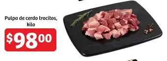 Soriana Híper Pulpa de cerdo trocitos, kilo oferta