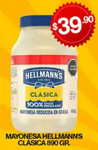 Mayonesa Hellmann's Clásica 890gr