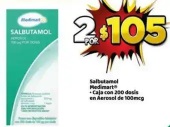 Bodega Aurrerá Salbutamol Medimart 100mcg oferta