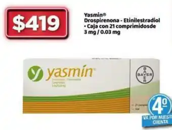 Yasmin Drospirenona-Etinilestradiol 3mg/0.03mg