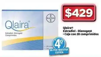 Bodega Aurrerá Qlaira Estradiol-Dienogest 28 comprimidos oferta
