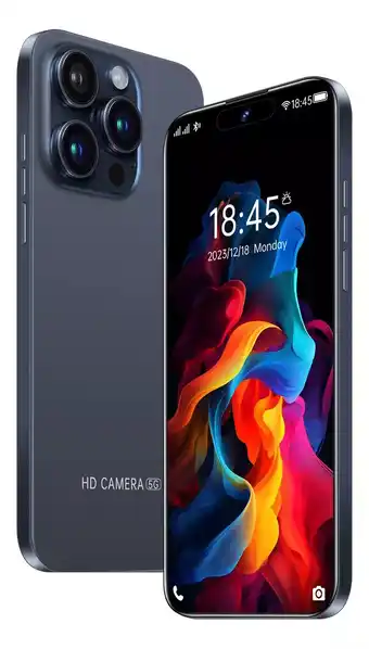 2024 Último Celular Bobarry I15 Pro Max Teléfono Intelligente Android 13 Global 5g Smartphones Desbloquea Doble Sim Pantalla
