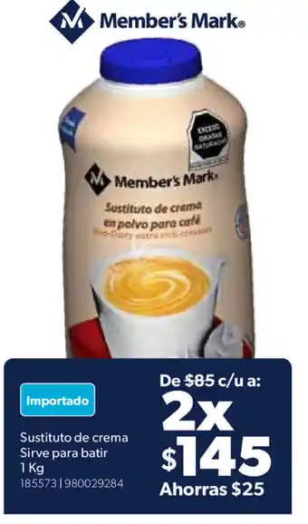 Sustitudo de Crema Sirve para Batir 1kg