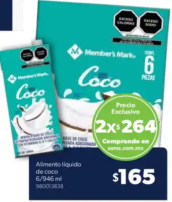 Alimento Líquido de Coco 6/946ml