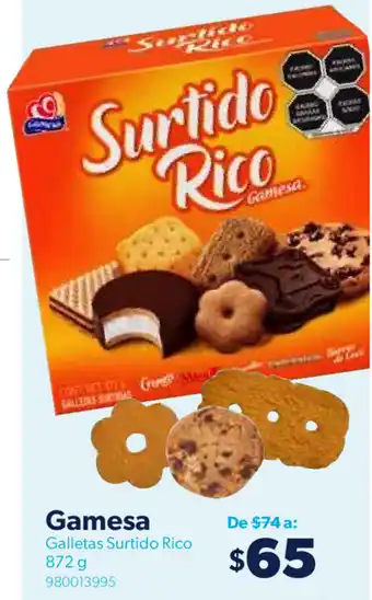 Sam's Club Gamesa Galletas Surido Rico 872g oferta