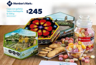 Sam's Club Cajas con Galletas Sabor Mantequilla 6/300g oferta