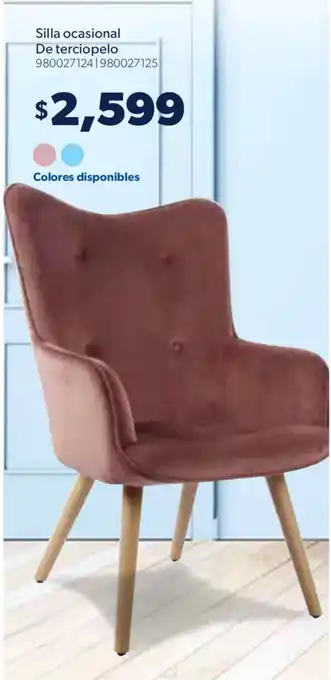 Silla Ocasional de Terciopelo
