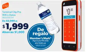 Sam's Club Clip Terminal Clip Tro Wifi o Datos oferta