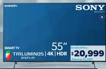Sam's Club Sony Smart TV 55" oferta