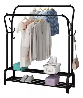 Mercado Libre Rack Armable Percheros Metalicos De Piso Organizador Ropa oferta