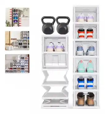Mercado Libre Cajas Organizador De Zapateros Plegables 6pz Sin Instalación oferta