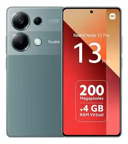 Mercado Libre Xiaomi Redmi Note 13 Pro 256gb Dual Sim 8gb Ram 200mpx Verde oferta