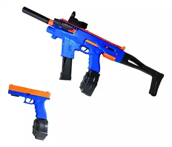 Mercado Libre Rifle Hidrogel Tipo Scar 2 En 1 Y Pistola Glock Automática oferta