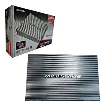 Mercado Libre Amplificador Rock Series Rks-p110.4 4ch Clase Ab 2400w Max Color Gris oferta