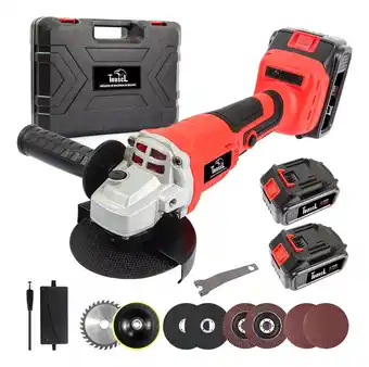 Esmeriladora Angular Inalámbrica Sincarbono Toosci 2baterias