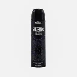 Farmacias YZA STEFANO BLACK DESODORANTE AEROSOL CABALLERO 113G 1 PZA oferta