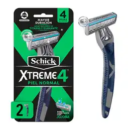 Farmacias YZA Schick Rastrillo Xtreme4 2Pz oferta
