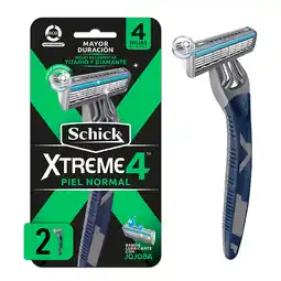 Farmacias YZA Schick Rastrillo Xtreme4 2Pz oferta