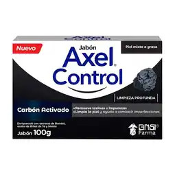 Farmacias YZA AXEL CONTROL CARBÓN ACTIVADO JABÓN BARRA 100G oferta