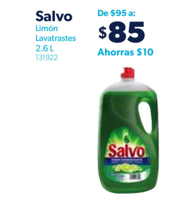 Sam's Club Salvo Limón Lavatrastes 2.6L oferta