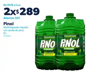 Sam's Club Pinol Multillimpiador Líquido con Aceite de Pino 2x9L oferta