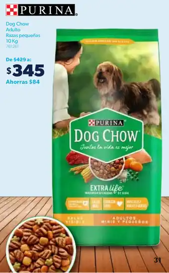 Sam's Club Dog Chow Adulto Razas Pequeñas Purina 10kg oferta