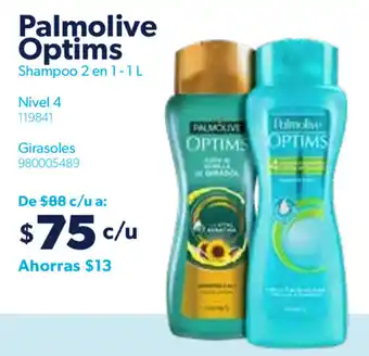 Palmolive Optims Shampoo 2 en 1 - 1L, Nivel 4, Girasoles