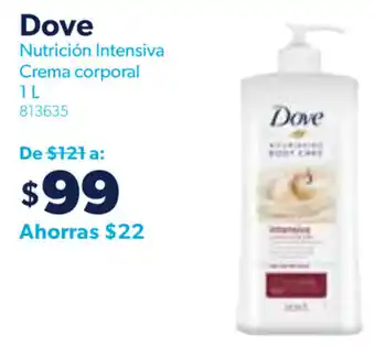 Dove Nutrición Crema Corporal 1L