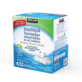Costco Kirkland Signature toallitas húmedas desechables en el inodoro 632 toallitas oferta