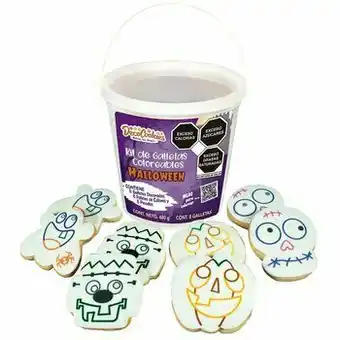 Decocookies Galletas de Mantequilla Coloreables, Halloween 2 de 8 piezas