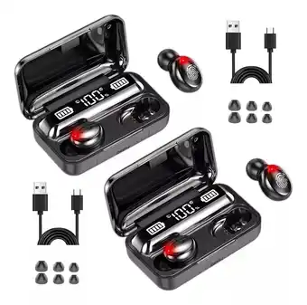 Audífonos in-ear inalámbricos Glimall x 2 unidades negro