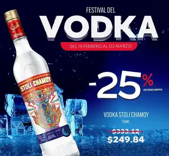 VODKA STOLI CHAMOY 750ML
