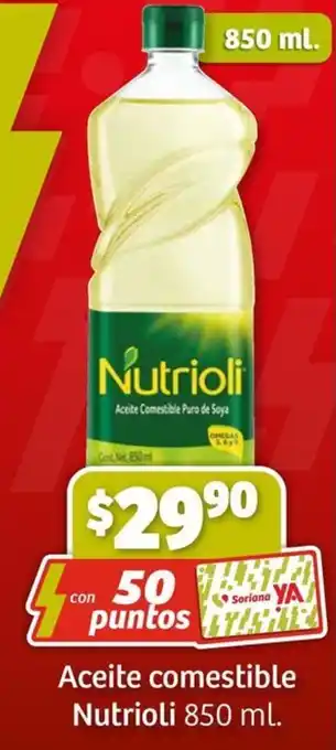Soriana Express Aceite comestible Nutrioli 850 mL. oferta