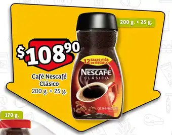 Soriana Express Café Nescafé Clásico 200 g.+ 25 g. oferta